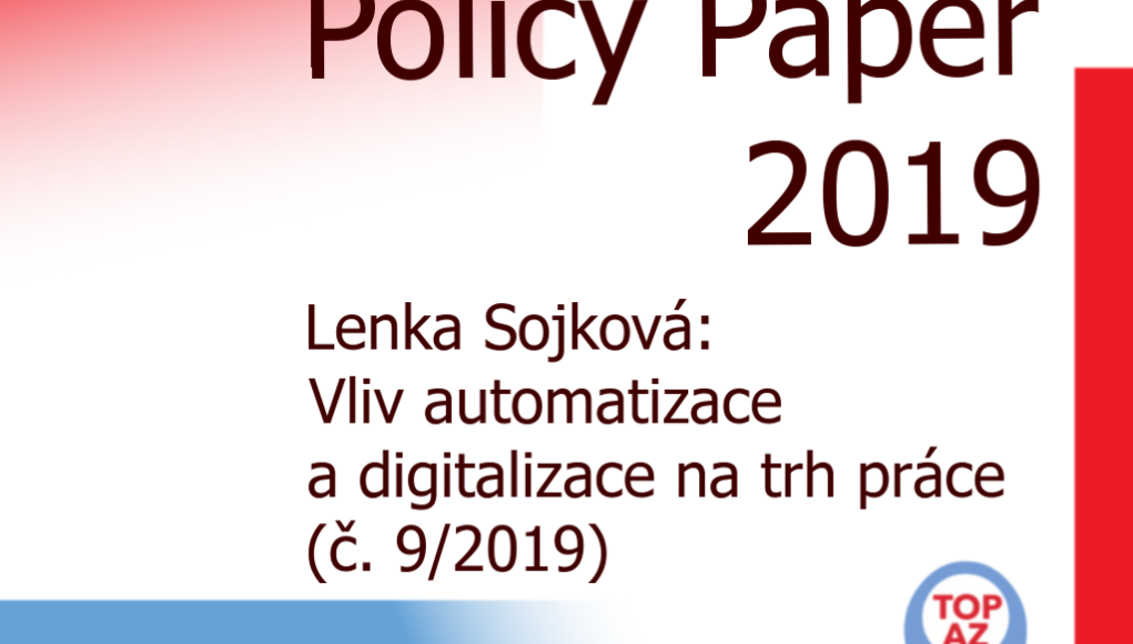 Titulní strana Policy paper č. 9: Lenka Sojková